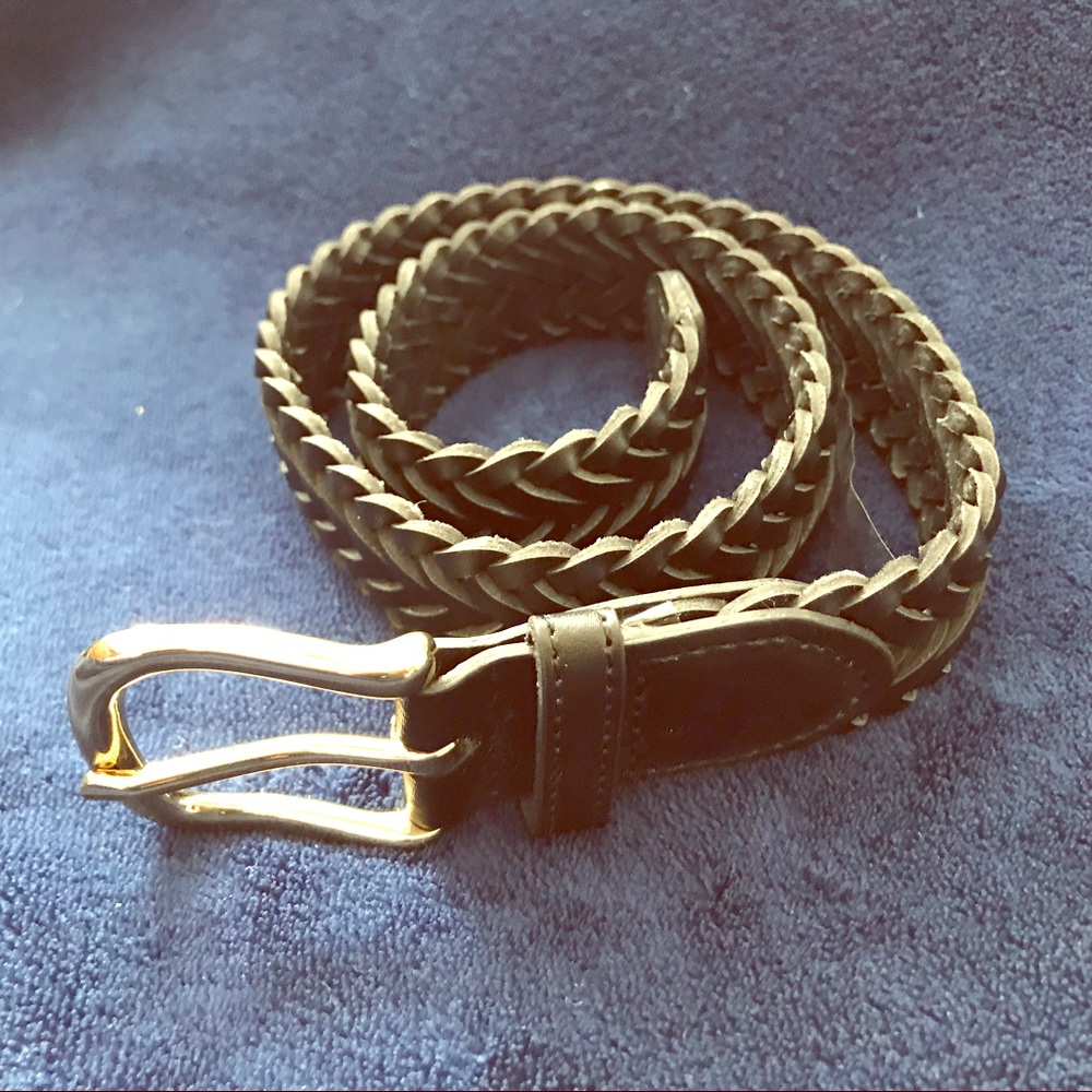⚡️SALE⚡️ Kid’s Braided Leather Black Belt - NWOT